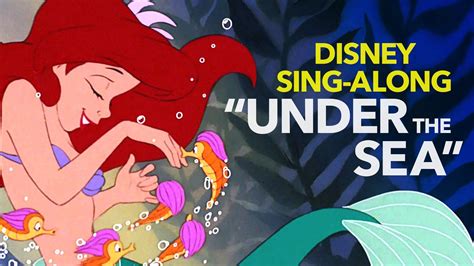 The Little Mermaid Lyric Video | Under the Sea | Sing Along | The ...