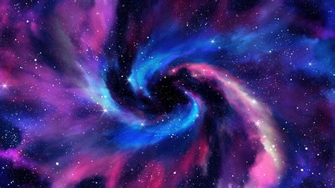 Spiral galaxy Wallpaper 4K, Milky Way, Stars, Deep space