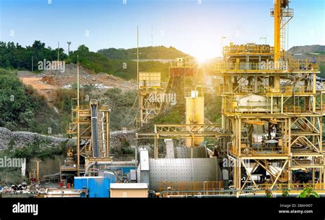 Gold ore processing plant in mining area Stock Photo - Alamy