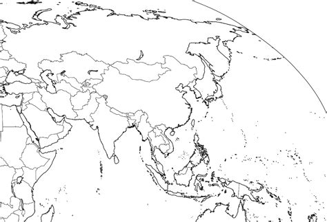 Blank Map Of Caucasus And Central Asia