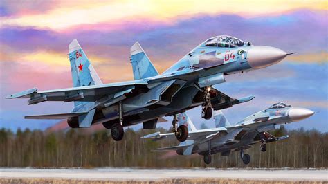 Download Warplane Aircraft Jet Fighter Military Sukhoi Su-27 HD Wallpaper