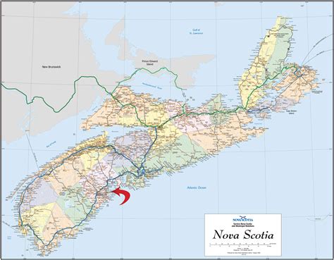 Directional Map of Nova Scotia - Mapsof.Net