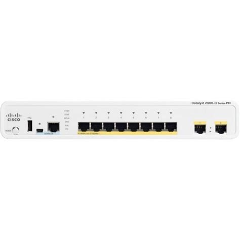 Cisco WS-C3560C-8PC-S Catalyst 3560-C 8-Port FE PoE 2 Ethernet Standard ...