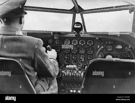 Pilot in the cockpit of a Few 200 'Condor' by Focke-Wulf, 1937 Stock Photo, Royalty Free Image ...