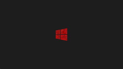 Windows 10 Red Minimal Simple Logo 8k Wallpaper,HD Computer Wallpapers,4k Wallpapers,Images ...