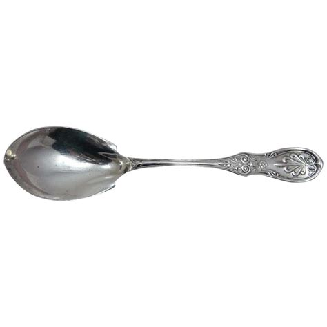 Tiffany and Co. "Blackberry" Pattern Sterling Silver Berry Spoon at 1stDibs