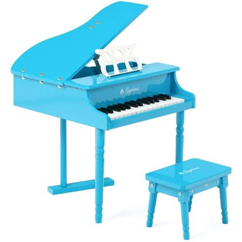 LAGRIMA Classical Kids Piano, 30 Keys Wood Mini Baby Grand Piano w ...