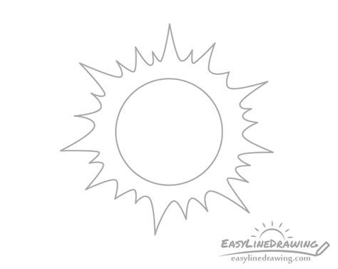 How to Draw the Sun in Different Ways - EasyLineDrawing