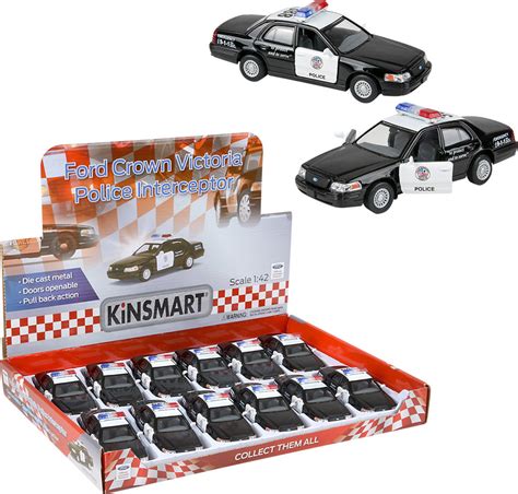 Diecast Pull Back Ford Crown Victoria Police Car - Building Blocks