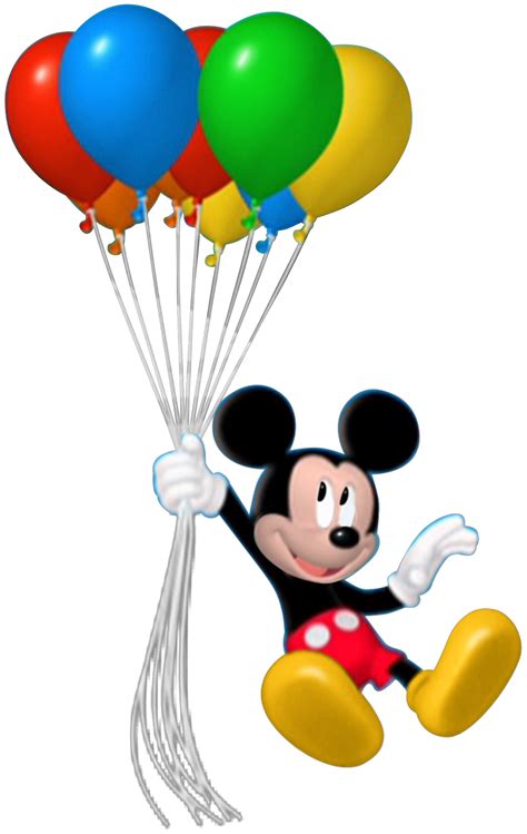 (PNG) Mickey Mouse Floating with Balloons (MMCH) by Gawain-Hale on DeviantArt