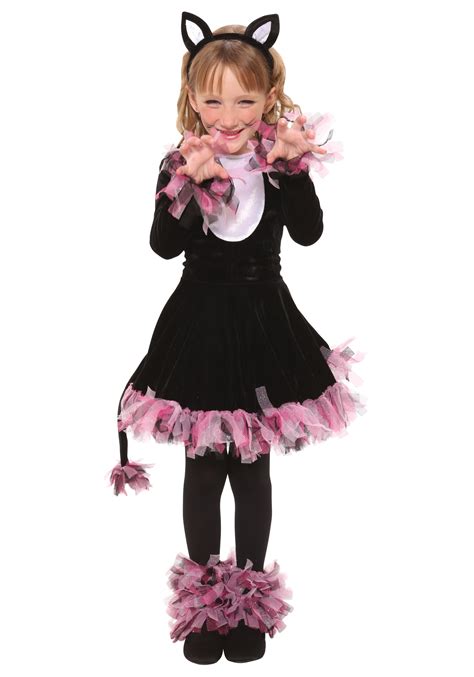 Girls Black Cat Costume