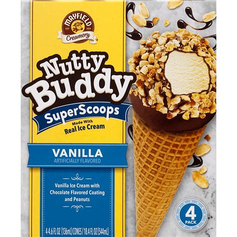 Nutty Buddy Vanilla 4 Pk - Mayfield Dairy Farms®