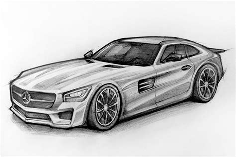 Mercedes Sketch at PaintingValley.com | Explore collection of Mercedes Sketch