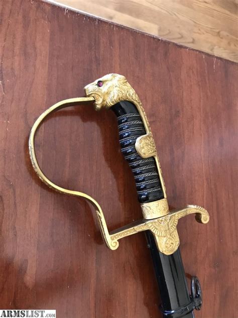 ARMSLIST - For Sale: Lions head WW2 German Officer Sword