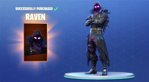 Fortnite Releases Awesome Raven Skin and Glider