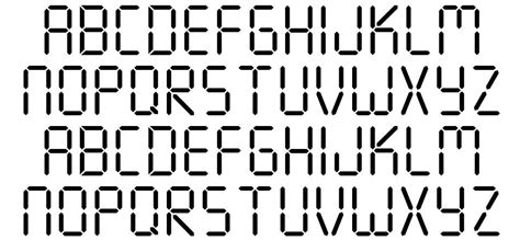 Seven Segment font by Krafti Lab - FontRiver