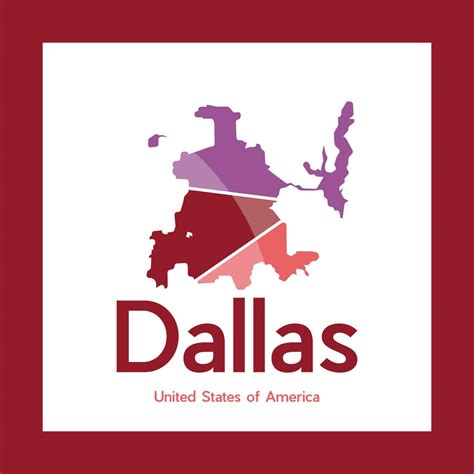 Map Of Dallas City Geometric Creative Logo 23780092 Vector Art at Vecteezy