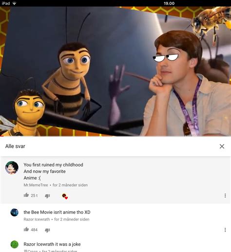 Bee movie=Anime : r/woooosh