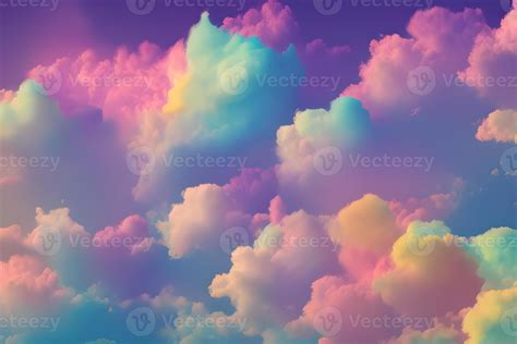 Pastel Cloud Background, cotton candy clouds, Rainbow Cloud Background, Cloud Background ...