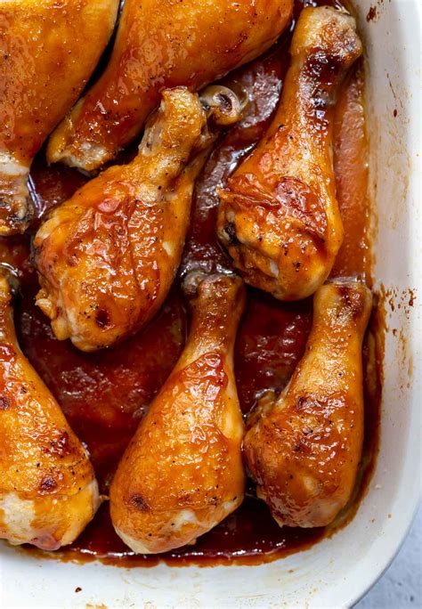 Baked Bbq Chicken Legs Recipe - WonkyWonderful