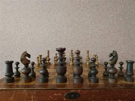 Vintage Soviet Chess Set Wooden Russian Chess USSR With the - Etsy