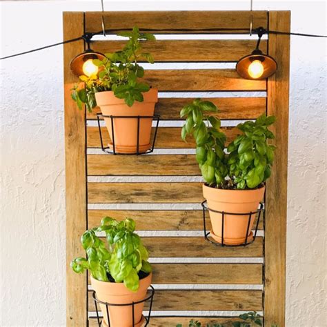 DIY Upcycled Hanging Herb Planter