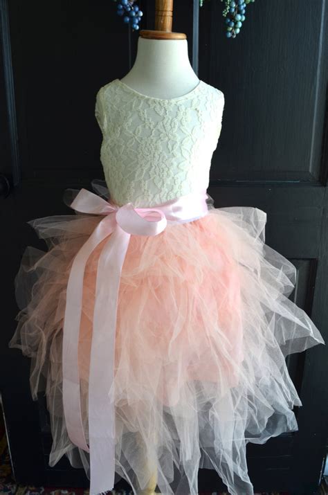 Blush Pink Ruffled Tutu dress skirt top set – maidenlaneboutique