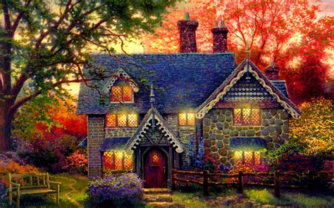 Enchanted Cottage Wallpapers - Wallpaper Cave