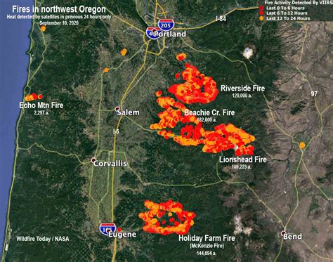 Wildfires have burned over 800 square miles in Oregon - Wildfire Today