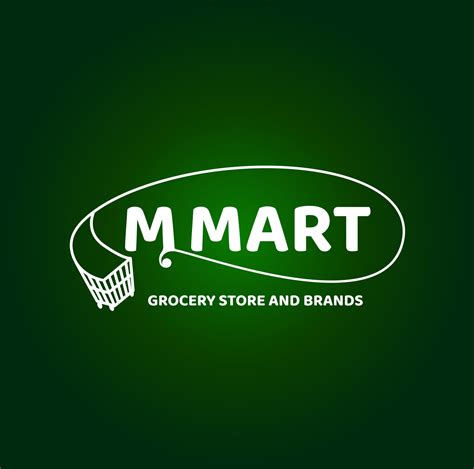 M mart Grocery store and brands. M mart logo. 20292904 Vector Art at ...