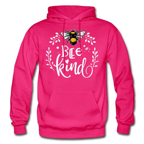 Bee Kind Bumble Bee Floral Unisex Hoodie - Etsy