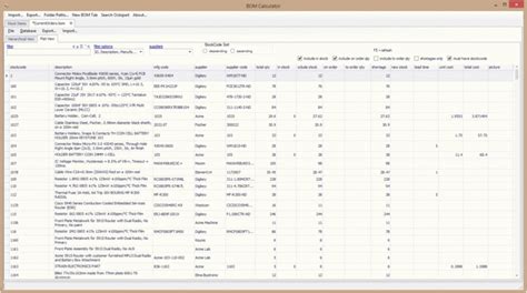 Electronic Components Inventory Spreadsheet inside Bomcalc And ...