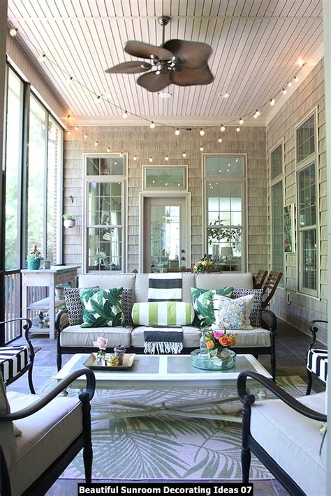 Beautiful Sunroom Decorating Ideas - HOMYHOMEE