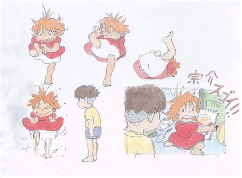 Living Lines Library: 崖の上のポニョ / Ponyo (2008) - Character Design