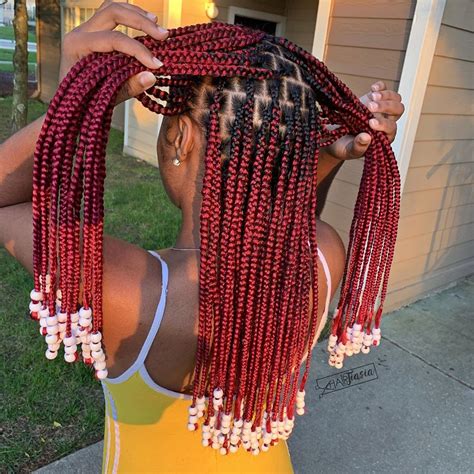 Large Box Braids With Clear Beads : Thinking about getting box braids ...