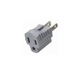 Amazon.com: AVB Cable U-09 3 Prong to 2 Prong Grounding Adapter, Gray: Electronics