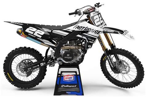 SPLIT Series (Black/White) – Yamaha YZ/YZF/WR Graphics Kit – Custom MX – The Home Of Semi-Custom ...