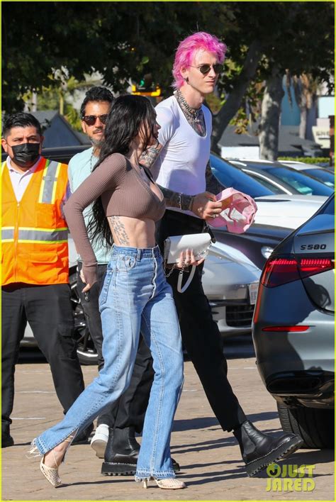 Machine Gun Kelly Debuts Bright Pink Hair During Lunch Date with Megan Fox: Photo 4770321 ...