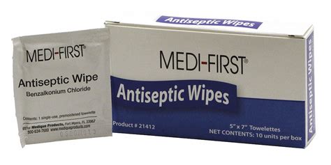 Wipes, Benzalkonium Chloride, Topical Antiseptic Wipes - 483T76|21412 - Grainger