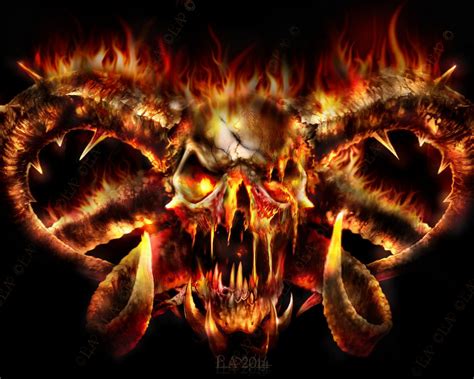 Fire Skull Wallpapers - WallpaperSafari