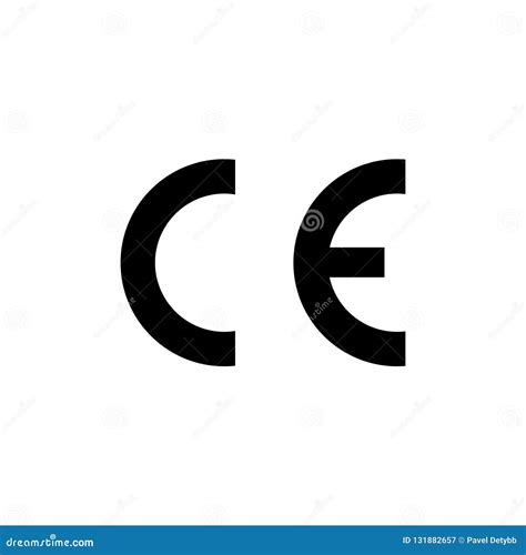 CE Mark Symbol. European Conformity Certification Mark. Vector ...