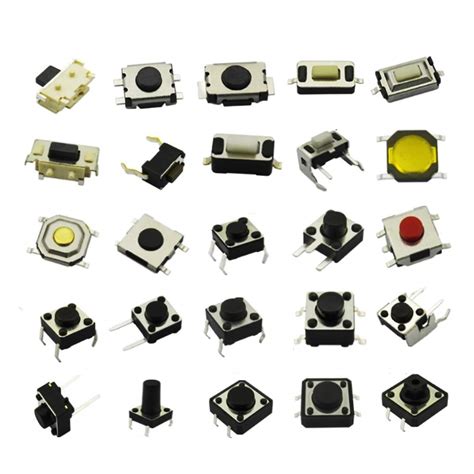 Buy DaFuRui 250pcs 25 Values Tactile Push Button Switch SMD Micro Momentary Tact Switch ...