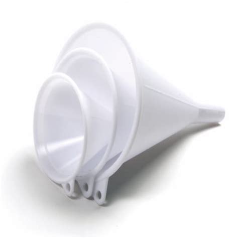 Three-Piece Plastic Funnel Set - White, 3 pc - QFC