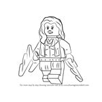 How to Draw Lego Red Hood printable step by step drawing sheet ...