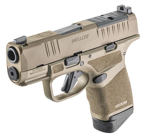 Springfield Armory Hellcat OSP 9mm Pistol, Desert FDE with Night Sights (HC9319FOSP) - City Arsenal