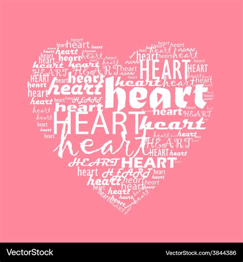 Love typography with heart shape Royalty Free Vector Image