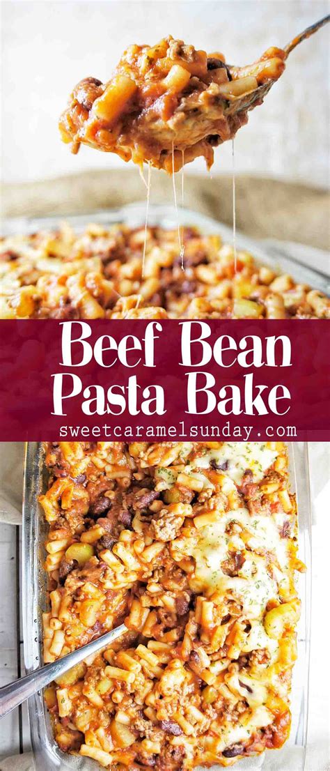 Beef Bean Pasta Bake This Cheesy Mince Pasta Bake will quickly become a family favourite. An ...