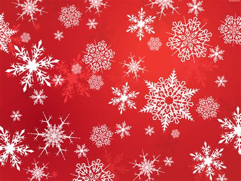 Christmas Red Snowflake Wallpaper