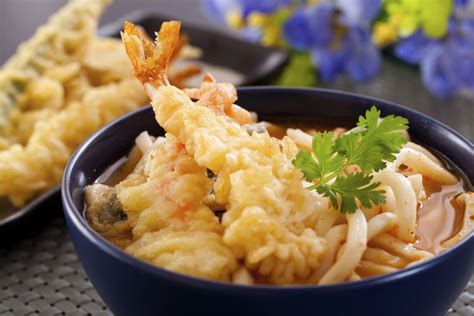 Tempura Udon Recipe With Vegetables and Shrimp