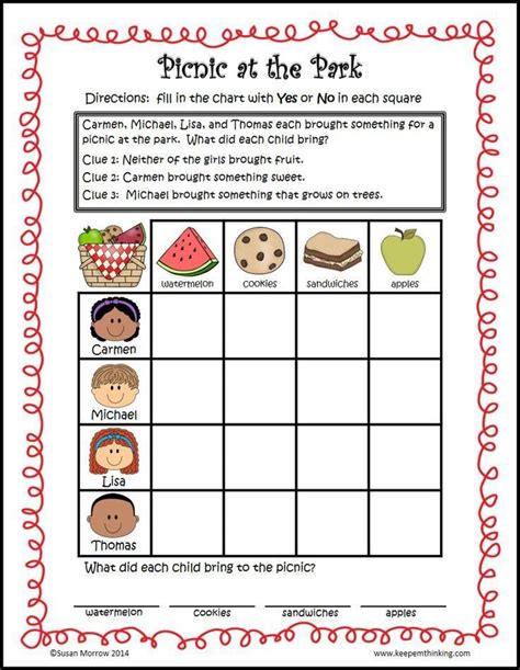 3rd Grade Math Logic Puzzles